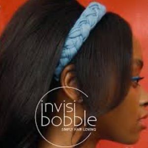 NWT [Hairhalo] Invisi-Bobble Adjustable Blue Braided Headband - Comfortable!